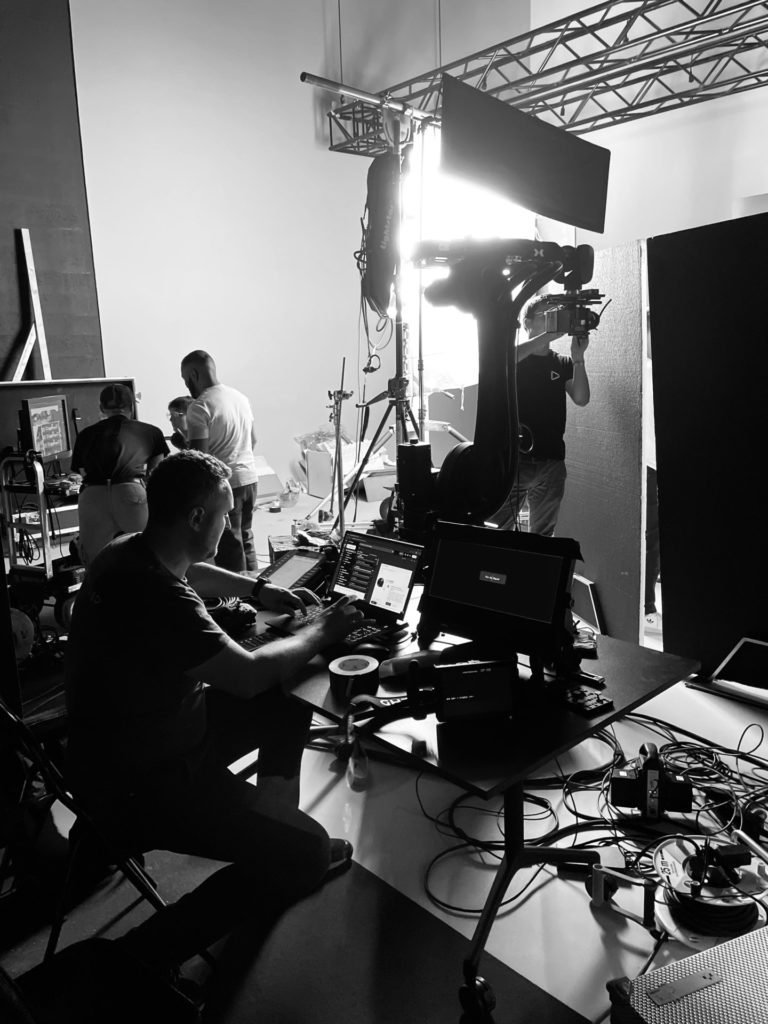 studio de tournage avec robot de motion control
